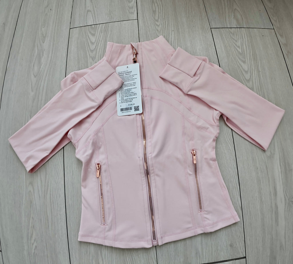 Lululemon Define Cropped Jacket Nulu – Gold Zipper